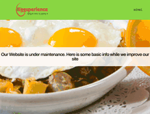 Tablet Screenshot of eggsperiencecafe.com